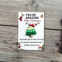 Christmas tree with hat (10pcs)