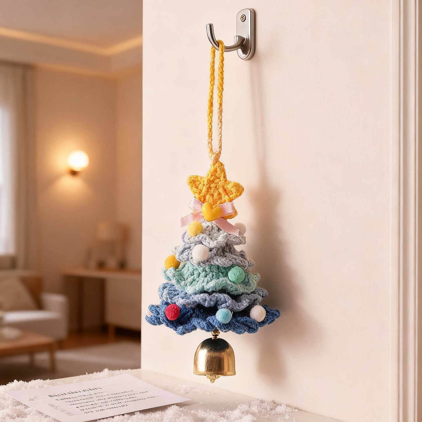 🎄Tiny Handmade Christmas Tree – Cozy Ornament & Heartfelt Holiday Gift