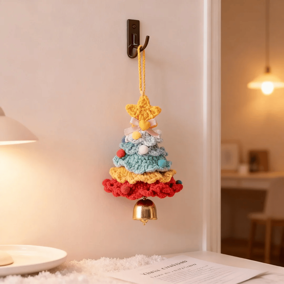 🎄Tiny Handmade Christmas Tree – Cozy Ornament & Heartfelt Holiday Gift