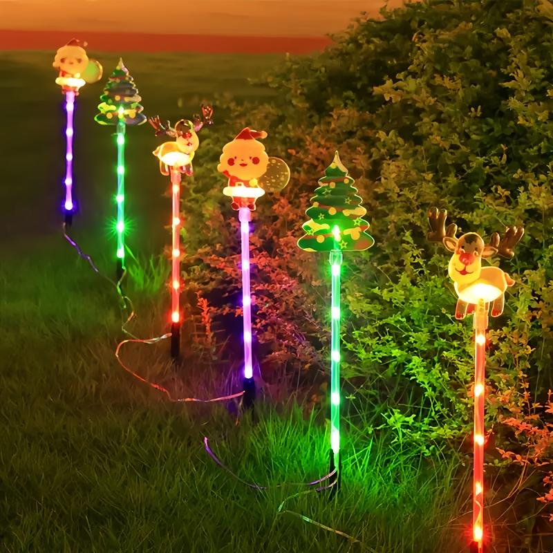 6-Pack Solar Christmas Decorative Lights Christmas