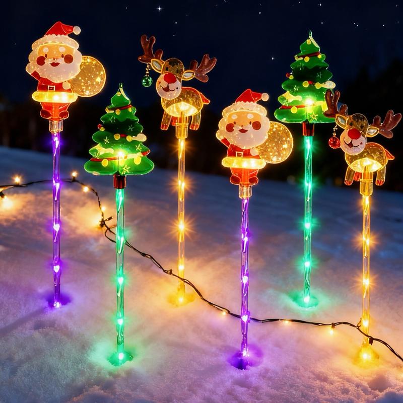 6-Pack Solar Christmas Decorative Lights Christmas