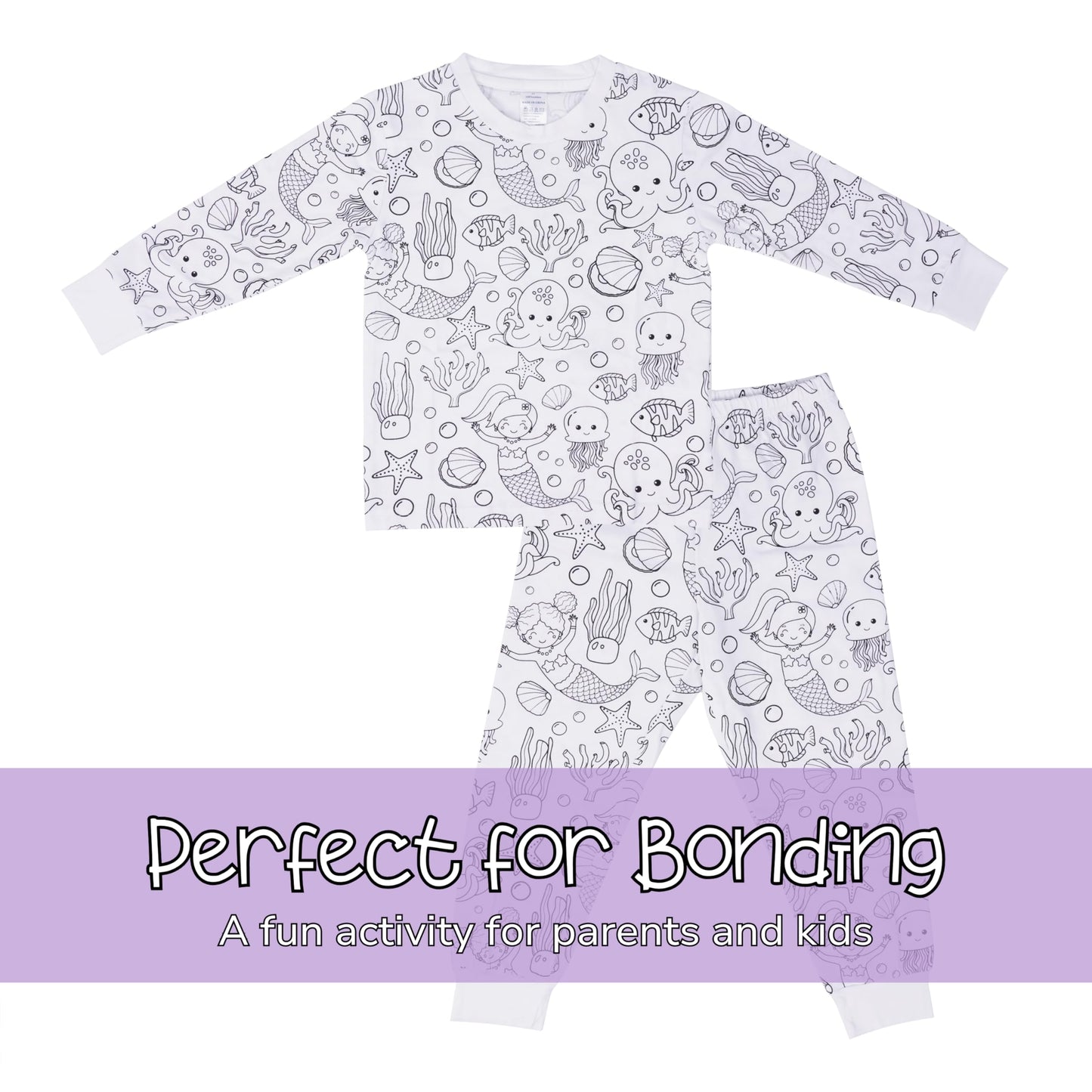 🎁 Super Christmas Gift · 🎨Kids DIY Hand Painted Coloring Pajamas Set