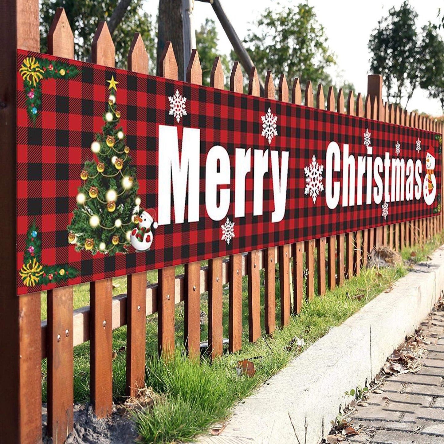 Christmas Outdoor Banner Flag Pulling🎄