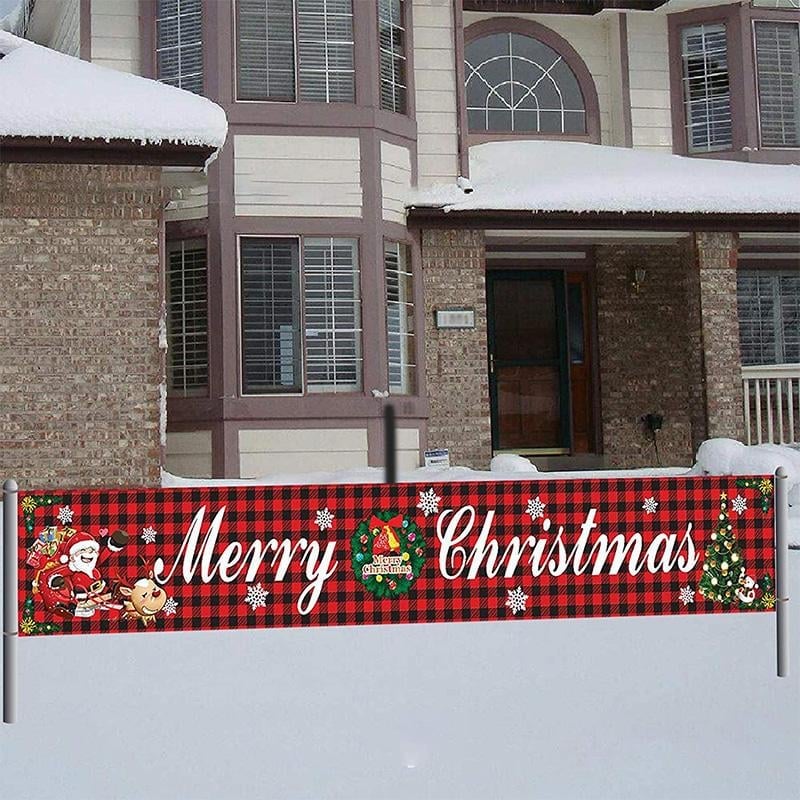 Christmas Outdoor Banner Flag Pulling🎄