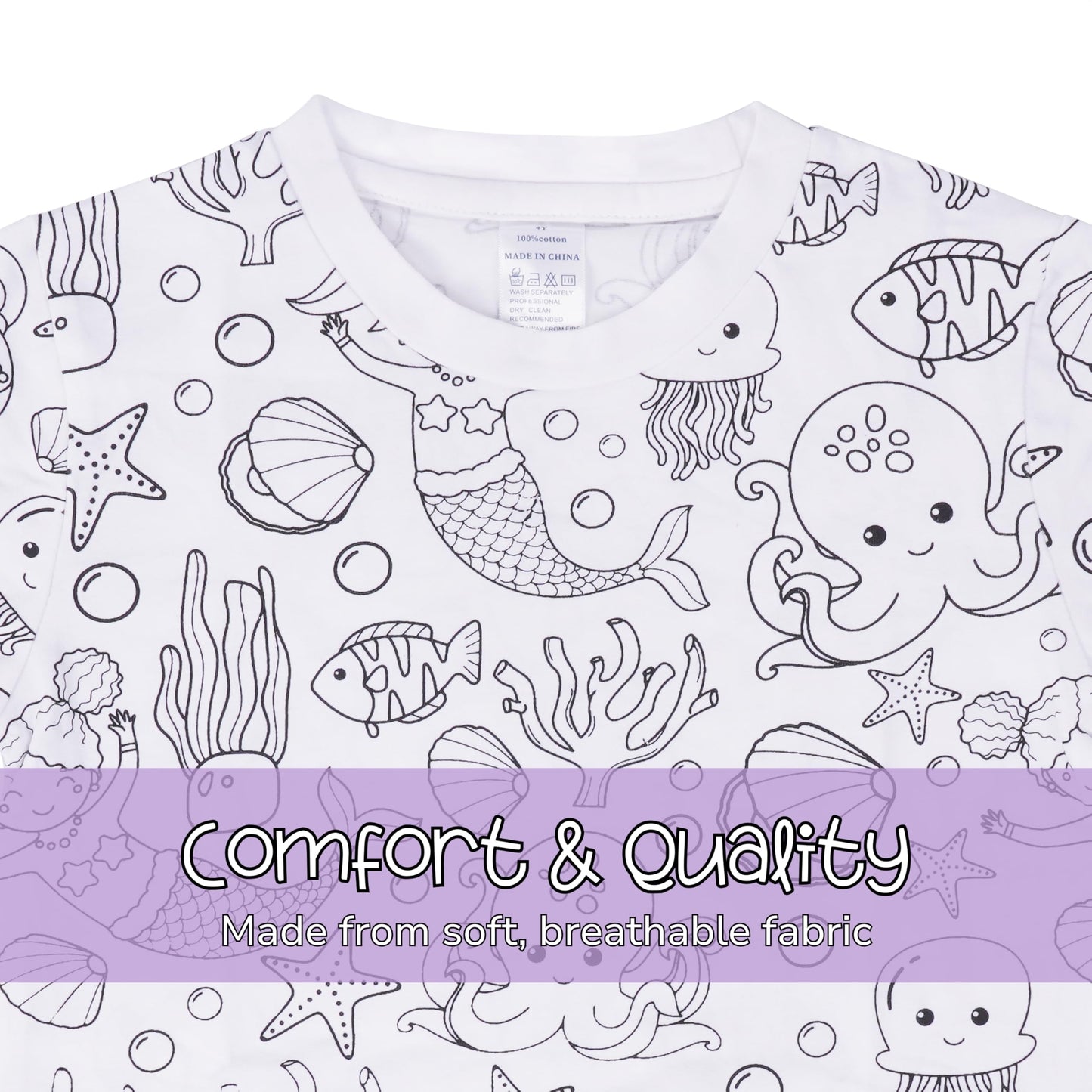 🎁 Super Christmas Gift · 🎨Kids DIY Hand Painted Coloring Pajamas Set