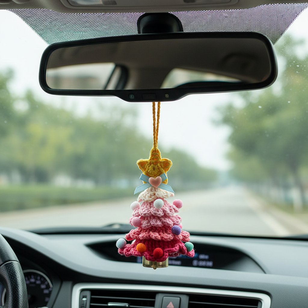 🎄Tiny Handmade Christmas Tree – Cozy Ornament & Heartfelt Holiday Gift