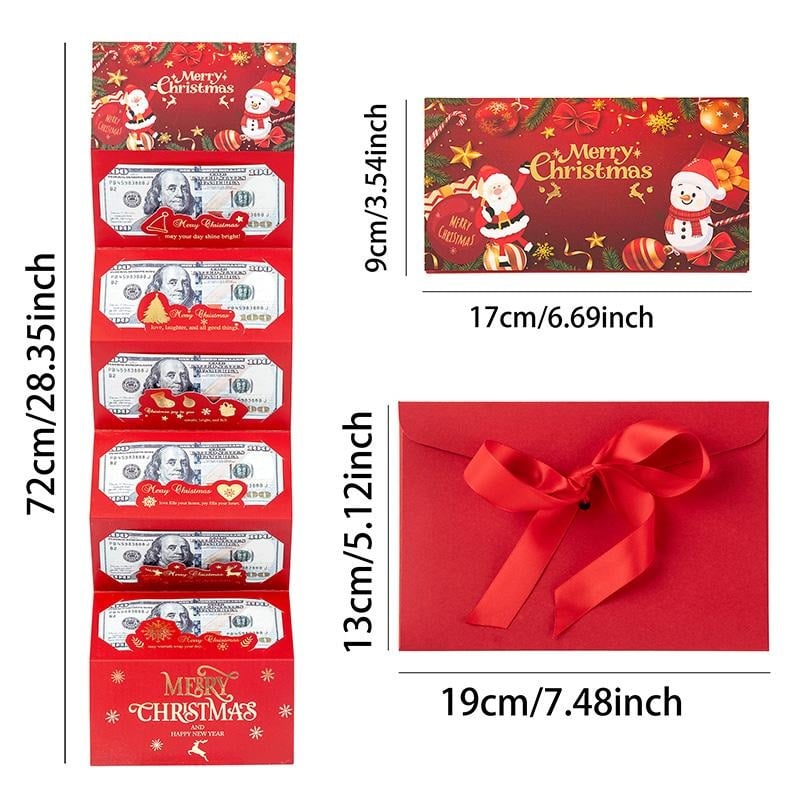 🎄 Christmas Cash Gift Envelope - Surprise Christmas Wallet