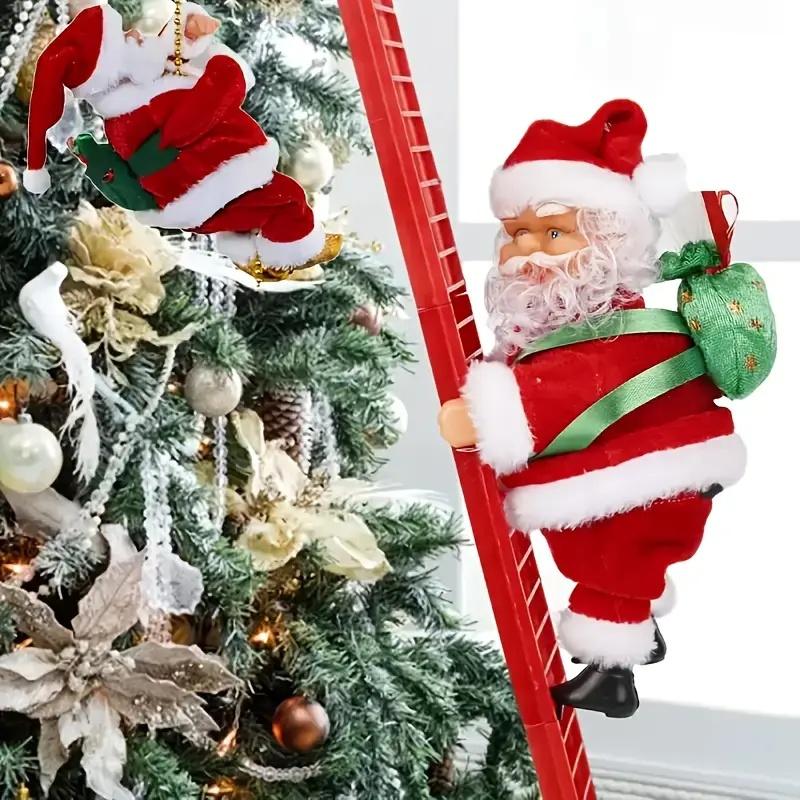 🔥Christmas decoration electric ladder Santa Claus