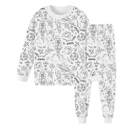 🎁 Super Christmas Gift · 🎨Kids DIY Hand Painted Coloring Pajamas Set