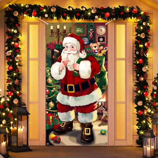 ✨ Christmas Best-Seller 🎄 - 🎅Christmas Door Cover Decoration