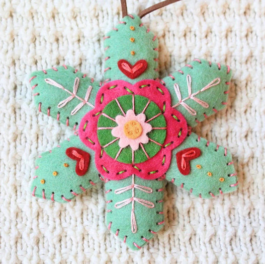 🎄50K+ SOLD! 🎁✨Christmas Snowflake Felt Ornament/Ornament Kit