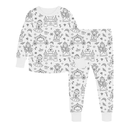 🎁 Super Christmas Gift · 🎨Kids DIY Hand Painted Coloring Pajamas Set