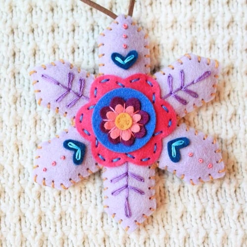 🎄50K+ SOLD! 🎁✨Christmas Snowflake Felt Ornament/Ornament Kit