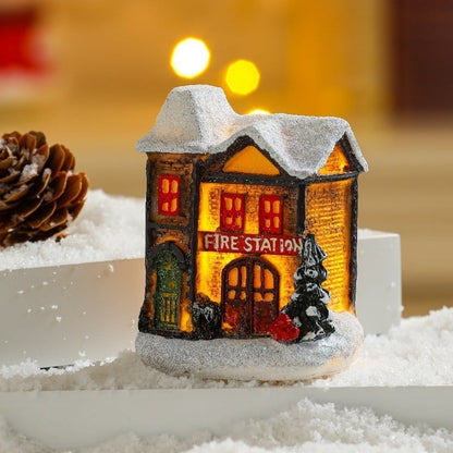 Christmas Village Set Led Light