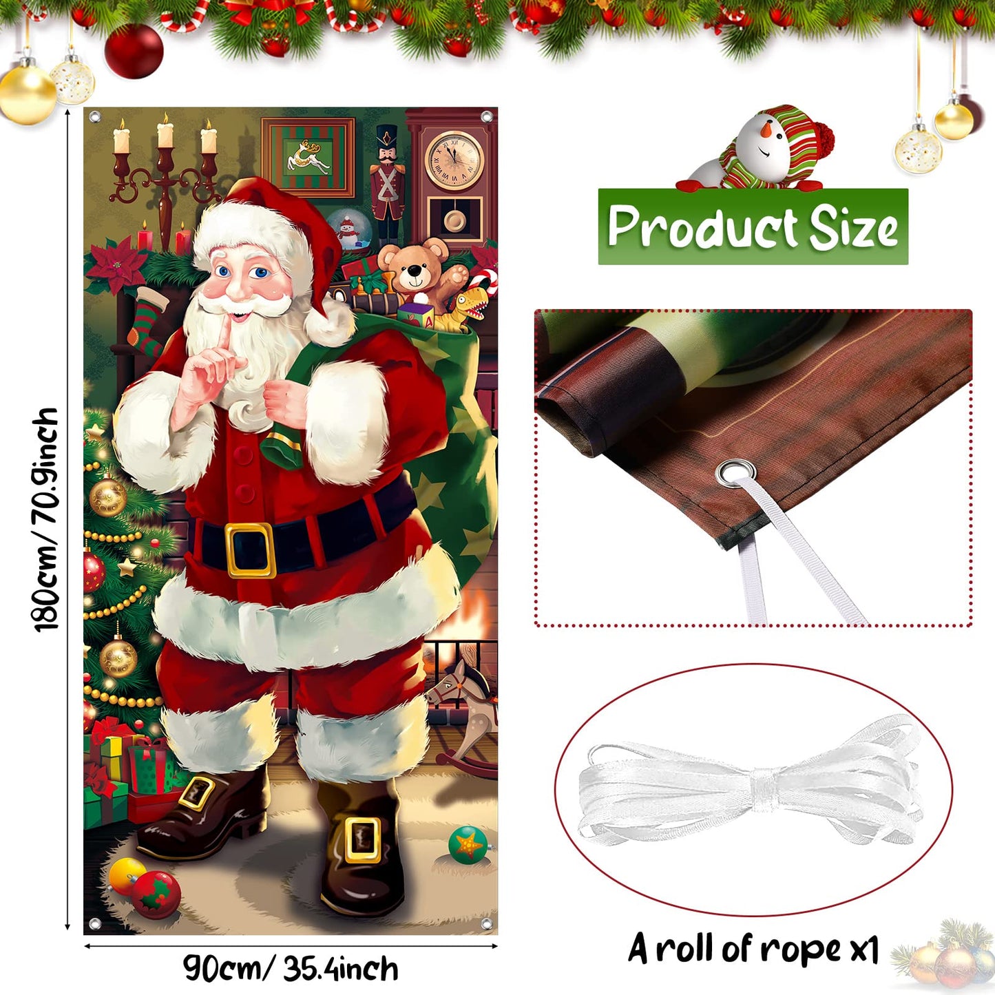 ✨ Christmas Best-Seller 🎄 - 🎅Christmas Door Cover Decoration