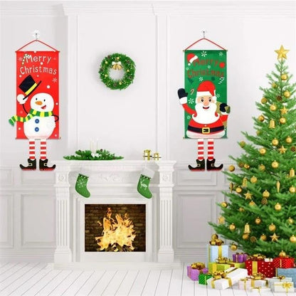 🎁Merry Christmas Window Sign Banners