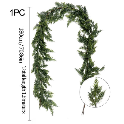 🏆LAST DAY SALE 49% OFF - 🎄2025 Christmas Artificial Cedar Garland