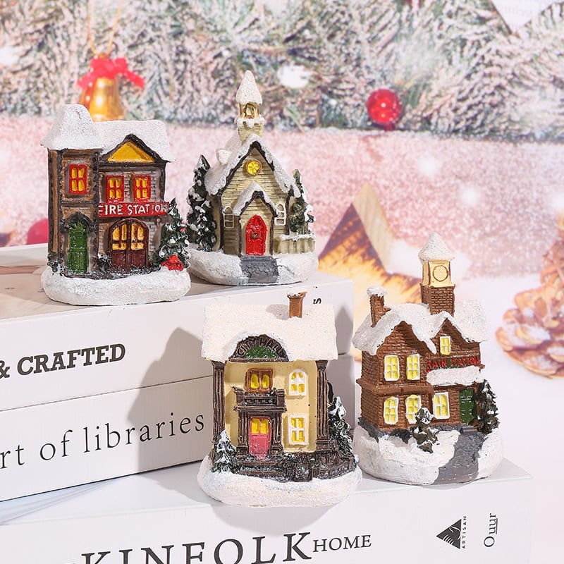 Christmas Village Set Led Light