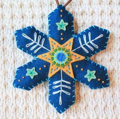🎄50K+ SOLD! 🎁✨Christmas Snowflake Felt Ornament/Ornament Kit