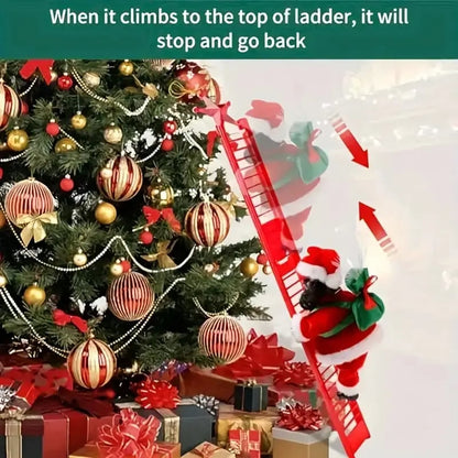 🔥Christmas decoration electric ladder Santa Claus