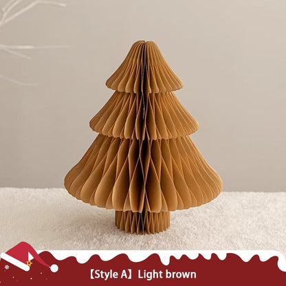 🏆2025 Christmas Hot Sale⚡Foldable Honeycomb Paper Christmas Trees – Table Décor