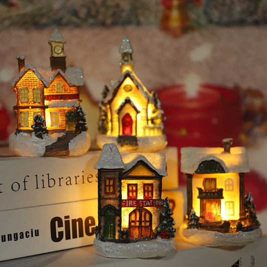 Christmas Village Set Led Light
