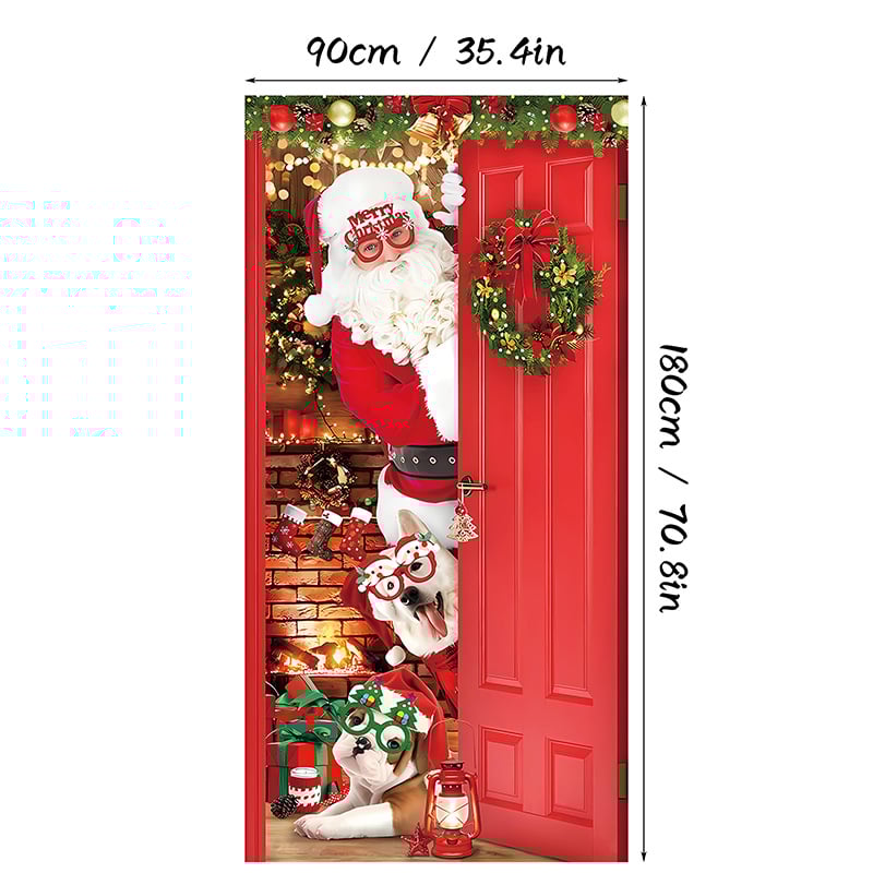 ✨ Christmas Best-Seller 🎄 - 🎅Christmas Door Cover Decoration