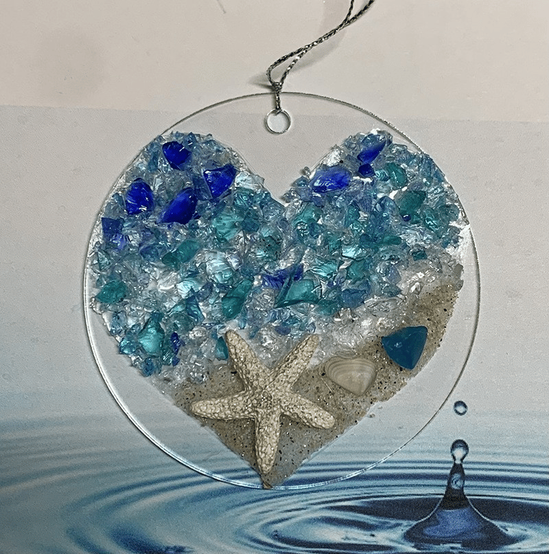 Christmas Tree Beach Ornament
