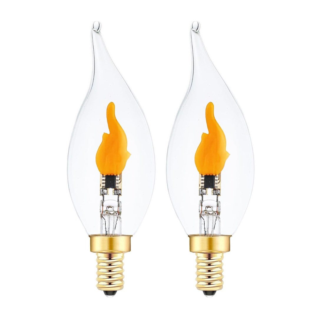 🔥E12 LED Flickering Flame Decoration Light Bulbs -Perfect Ambiance for Halloween Christmas(BUY 6 FREE SHIPPPING)