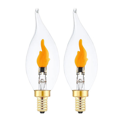 🔥E12 LED Flickering Flame Decoration Light Bulbs -Perfect Ambiance for Halloween Christmas(BUY 6 FREE SHIPPPING)