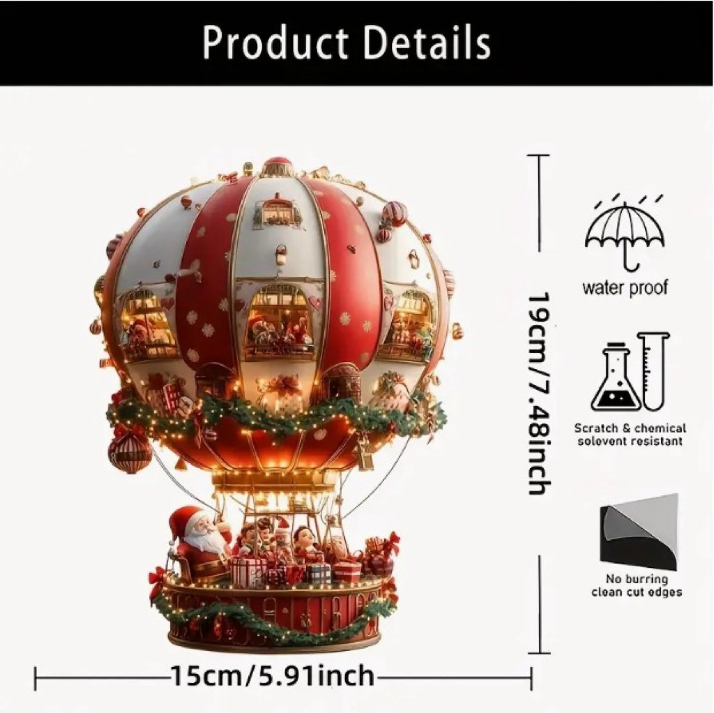 🎈Christmas Hot Air Balloon Decoration