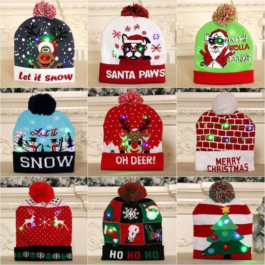 🎄 Early Christmas Sale 49% OFF🎄Christmas Theme LED Beanies - Buy 3 Free Shipping