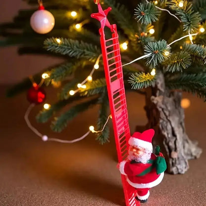 🔥Christmas decoration electric ladder Santa Claus
