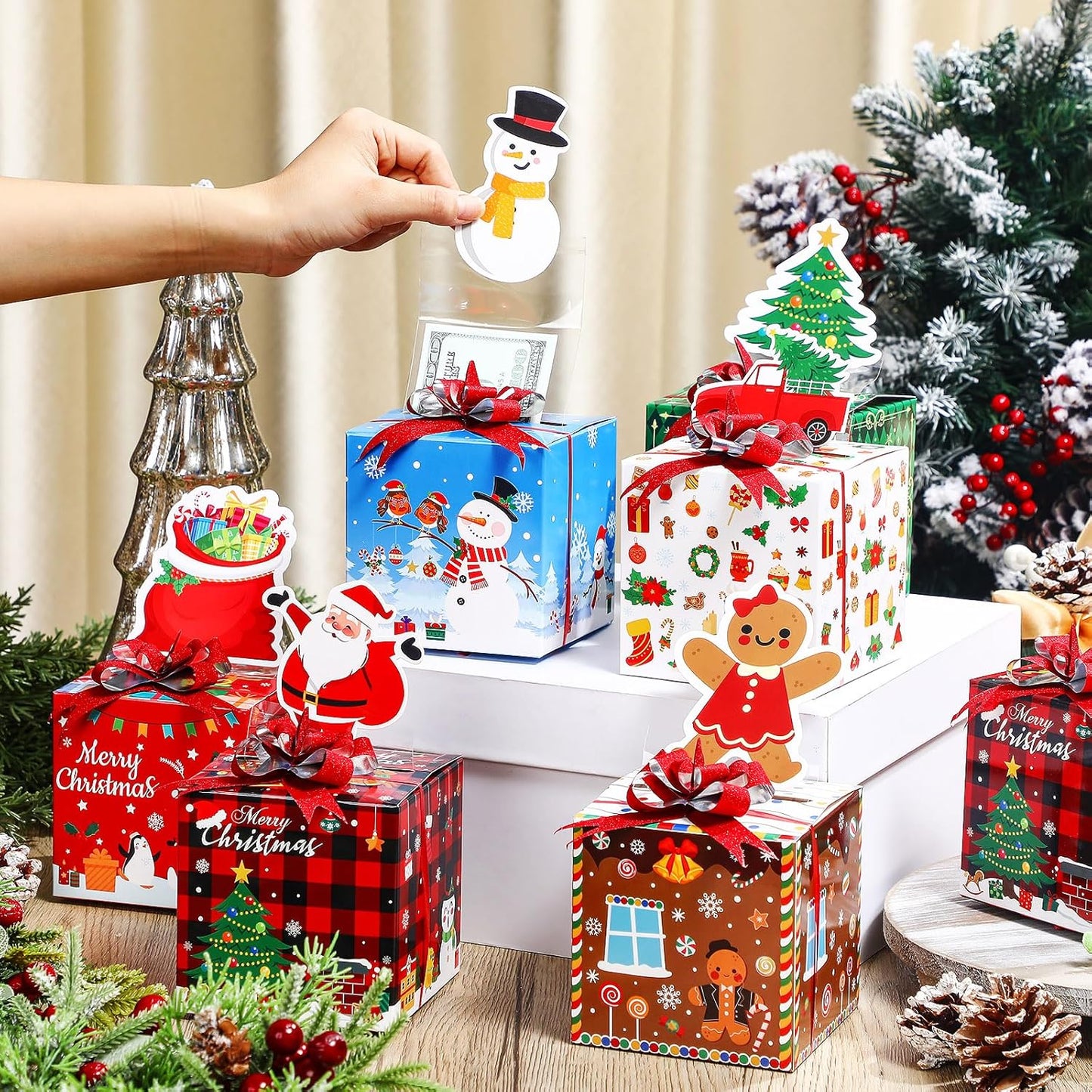 🎁BUY 1 GET 1 FREE🎅Christmas Money Gift Boxes
