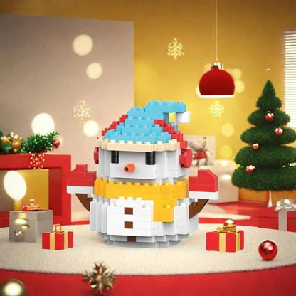Christmas Pixel Block Figures