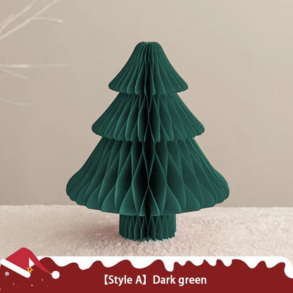 🏆2025 Christmas Hot Sale⚡Foldable Honeycomb Paper Christmas Trees – Table Décor