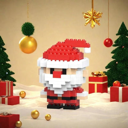 Christmas Pixel Block Figures