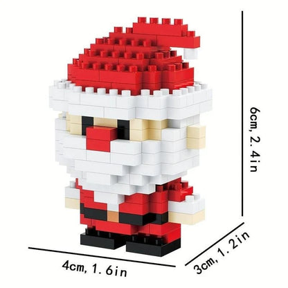 Christmas Pixel Block Figures