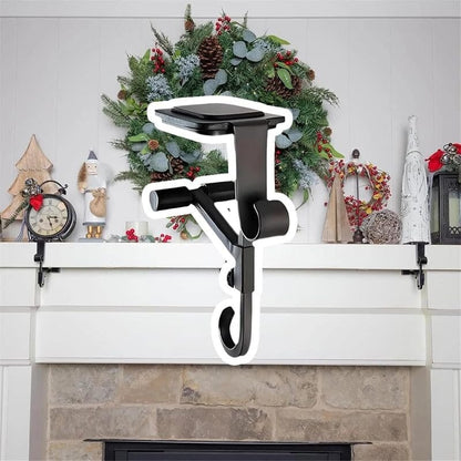 2 In 1 Adjustable Christmas Garland and Stocking Hanger