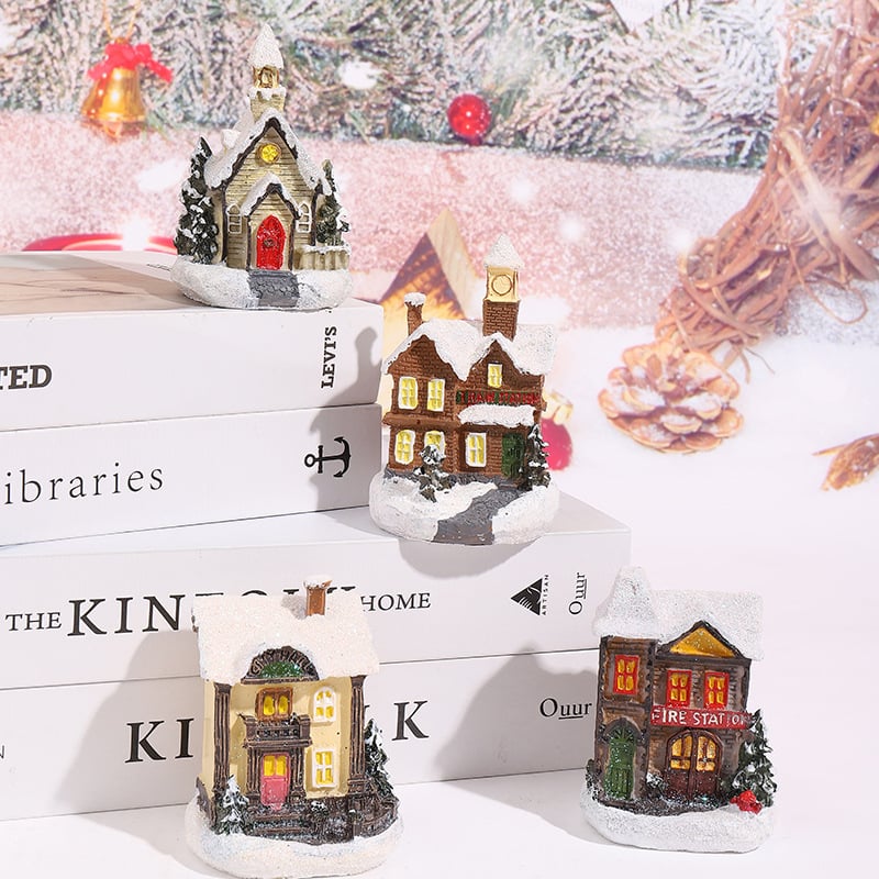 Christmas Village Set Led Light