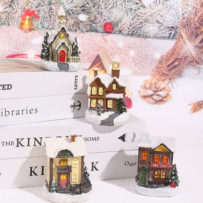 Christmas Village Set Led Light