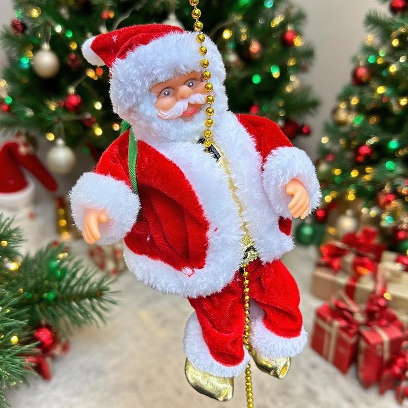 🎄Classic Climbing Beads Santa Claus, Christmas Decorations(Batteries Provide Your Own)