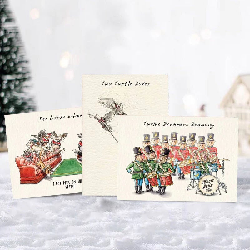 🔥Twelve Days of Christmas Cards Set