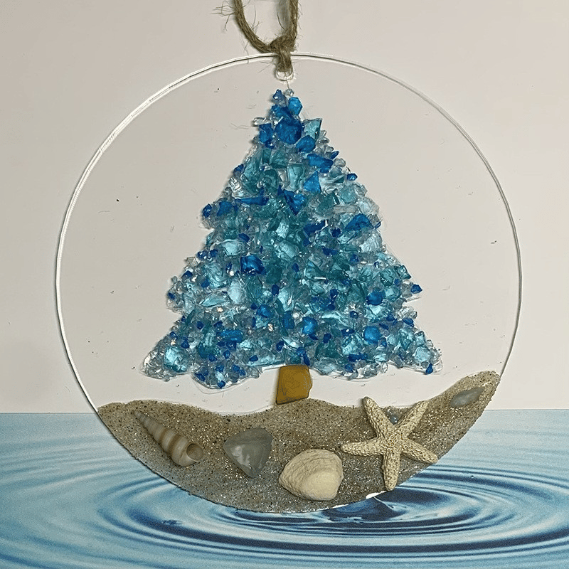 Christmas Tree Beach Ornament