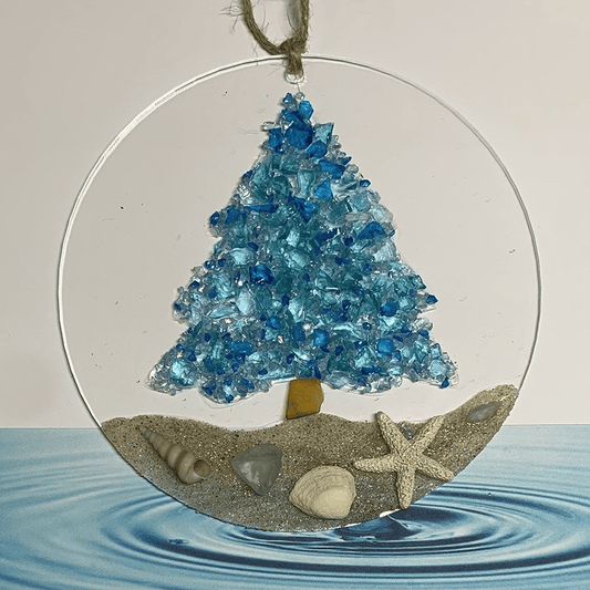 Christmas Tree Beach Ornament