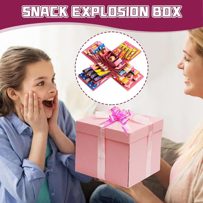 🎅💸 2025 Creative Christmas Gift Box🎁5-Story Surprise Explosion Gift Box with Ribbon