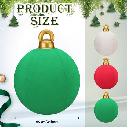 Inflatable Velvet Christmas Balls Ornaments