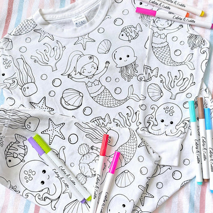 🎁 Super Christmas Gift · 🎨Kids DIY Hand Painted Coloring Pajamas Set