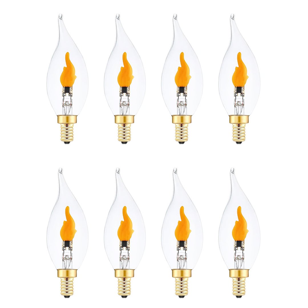 🔥E12 LED Flickering Flame Decoration Light Bulbs -Perfect Ambiance for Halloween Christmas(BUY 6 FREE SHIPPPING)