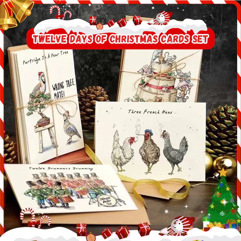 🔥Twelve Days of Christmas Cards Set